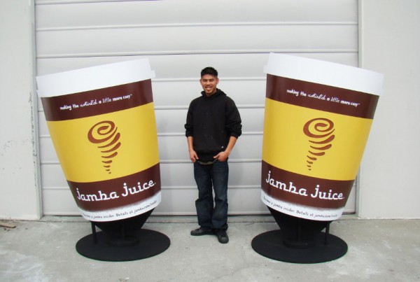Store signage for Jamba Juice in Pleasanton, CA