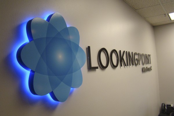 LED Illuminated Lobby sign installed in Pleasanton
