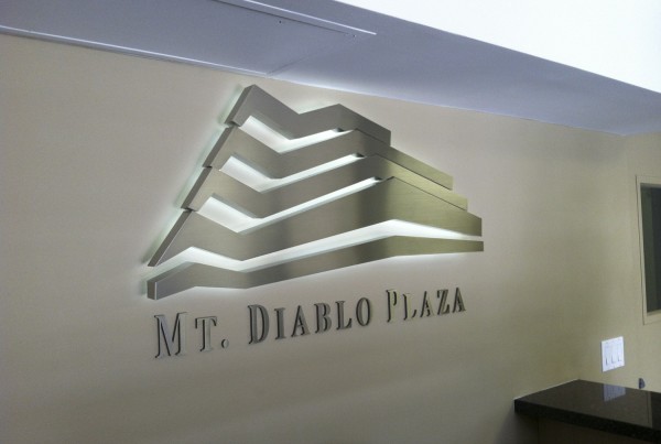 Mt Diablo Plaza LED Lobby sign installed in Pleasanton CA