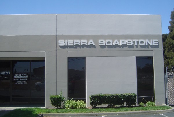HDU Foam Letter Sign made for Sierra Soapstone by T Bennett Services in Pleasanton