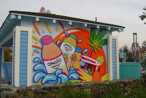 wall graphic for Odwalla by Bennett Graphics, in Pleasanton