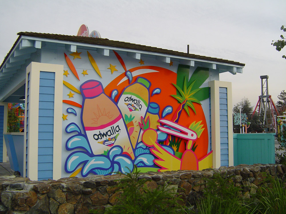 wall graphic for Odwalla by Bennett Graphics, in Pleasanton