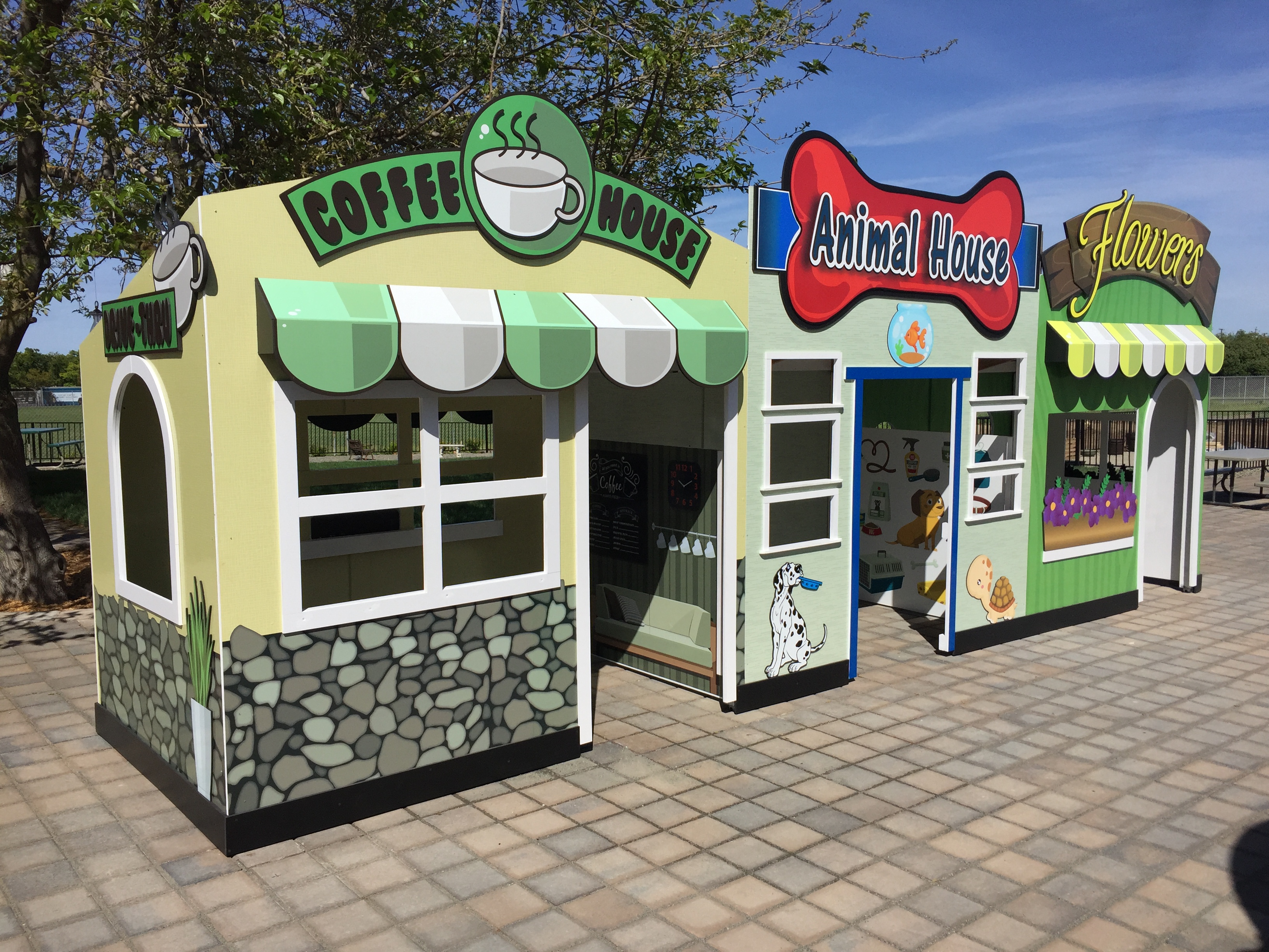Celebration School Playhouse produced by T Bennett Graphics in Pleasanton, CA