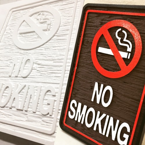 no smoking sign production