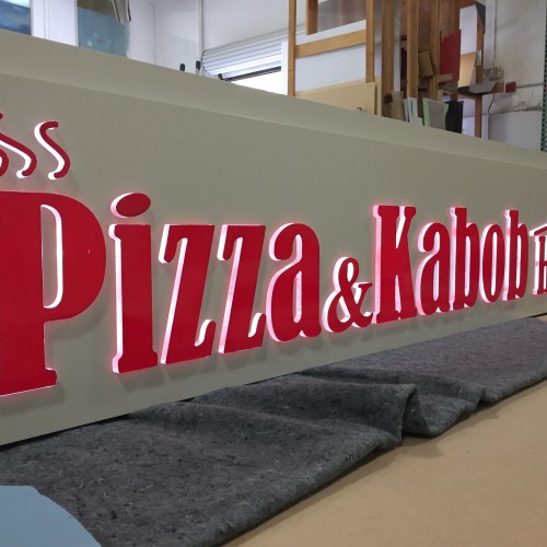 Acrylic LED sign for business in Pleasanton, CA