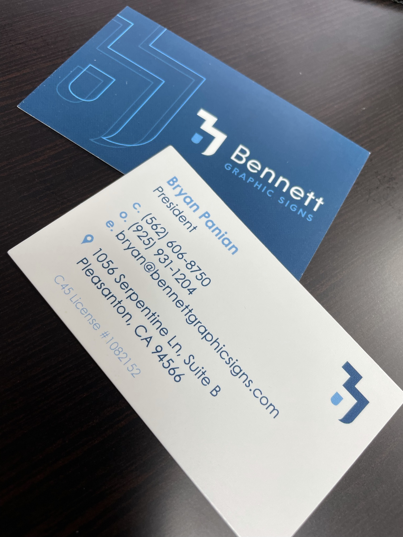 Bennett Graphics Business Cards